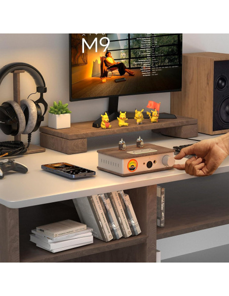 Amplificador de Auriculares Douk Audio E2 con Tubos Valvo y Medidor VU Amplificador de Auriculares Douk Audio E2 con Tubos Valvo y Medidor VU