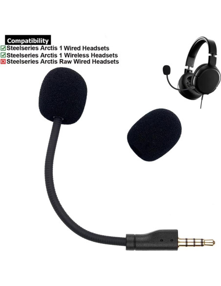 Micrófono de Reemplazo 3.5mm Steelseries Arctis 1 - Butiao Micrófono de Reemplazo 3.5mm Steelseries Arctis 1 - Butiao
