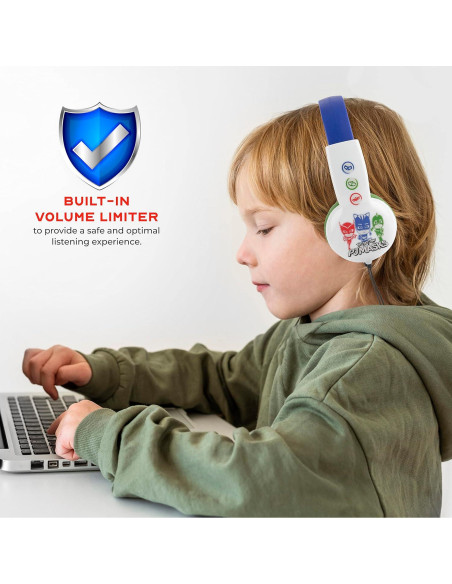 Auriculares PJ Masks para Niños con Limitador de Volumen Auriculares PJ Masks para Niños con Limitador de Volumen