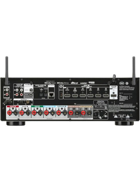 Receptor AV Denon AVR-X1800H 7.2 Canales 80W WiFi Bluetooth Receptor AV Denon AVR-X1800H 7.2 Canales 80W WiFi Bluetooth