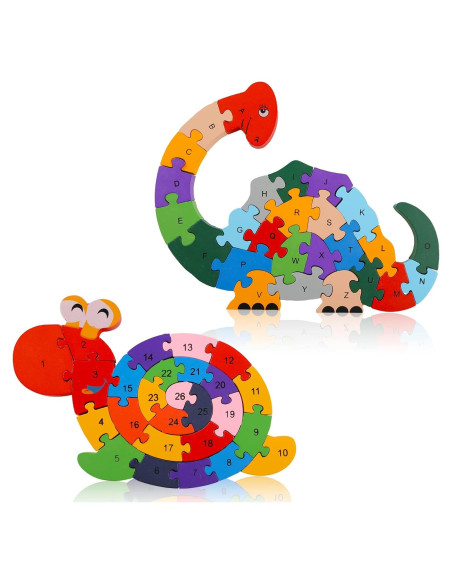 Rompecabezas de Madera LovesTown para Niños - Alfabeto y Números Rompecabezas de Madera LovesTown para Niños - Alfabeto y Números