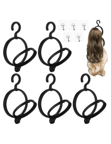 Paquete de 10 Soportes Plegables para Pelucas LOLYSIC 24cm