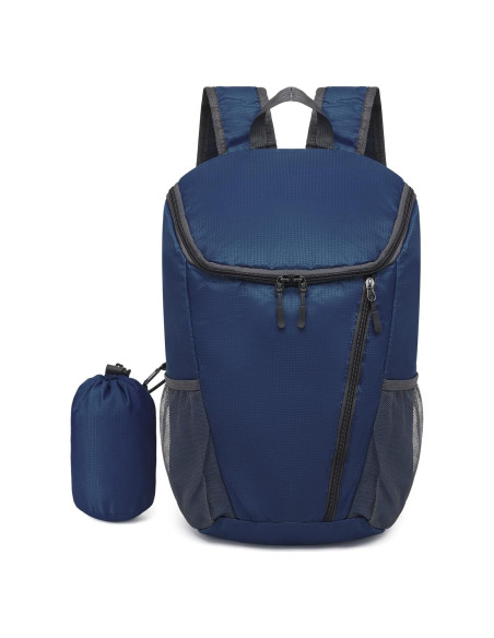 Mochila Plegable 20L SUIKIHUM Azul Impermeable Ligera Mochila Plegable 20L SUIKIHUM Azul Impermeable Ligera