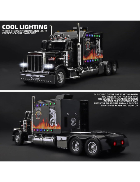 Camión Grúa Juguete OANMYJJO Diecast 1:24 con Luz y Sonido Camión Grúa Juguete OANMYJJO Diecast 1:24 con Luz y Sonido