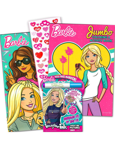 Conjunto de Libros de Colorear y Actividades Barbie Bendon