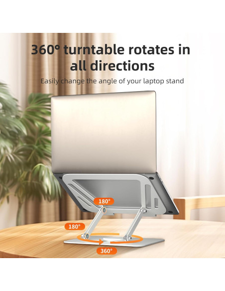 Soporte para Laptop Ajustable Suptek 11-17" Plegable 360 Soporte para Laptop Ajustable Suptek 11-17" Plegable 360