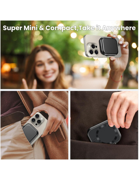 Cargador Portátil Inalámbrico Sanshi WP2 5000mAh 22.5W USB-C Cargador Portátil Inalámbrico Sanshi WP2 5000mAh 22.5W USB-C