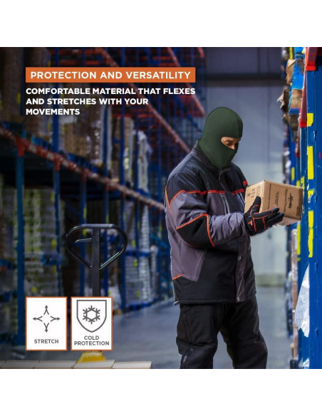 Máscara Balaclava RefrigiWear Acrílico 2 Capas Clima Frío Máscara Balaclava RefrigiWear Acrílico 2 Capas Clima Frío