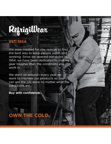 Máscara Balaclava RefrigiWear Acrílico 2 Capas Clima Frío