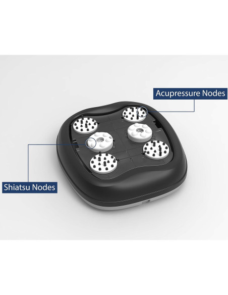 Masajeador de pies Zyllion Shiatsu ZMA-31 con calor - Alivio para fascitis plantar Masajeador de pies Zyllion Shiatsu ZMA-31 con calor - Alivio para fascitis plantar