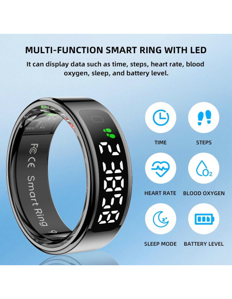 Anillo Inteligente Lewitools R11 para Fitness Impermeable 5ATM Anillo Inteligente Lewitools R11 para Fitness Impermeable 5ATM