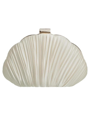 Bolso de mano concha plisada YUHATRG albaricoque 21.5x6.5x13cm