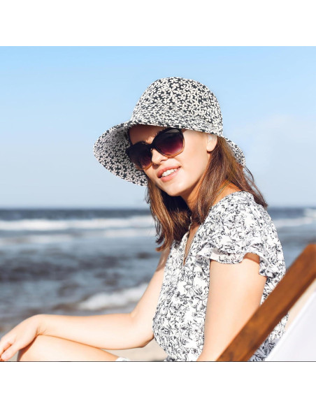Sombrero de Cubo de Algodón para Mujer y Hombre - Playa Sombrero de Cubo de Algodón para Mujer y Hombre - Playa