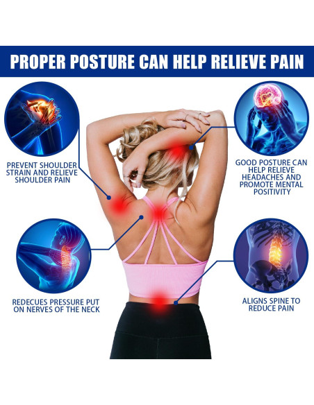 Corrector de Postura PEMEME - Faja Ajustable para Alivio del Dolor - Soporte Lumbar Transpirable (Negro, Mediano) Corrector de Postura PEMEME - Faja Ajustable para Alivio del Dolor - Soporte Lumbar Transpirable (Negro, Mediano)