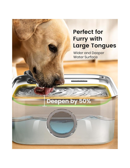 Fuente de Agua para Perros Grandes Oneisall 10L Acero Inoxidable Fuente de Agua para Perros Grandes Oneisall 10L Acero Inoxidable