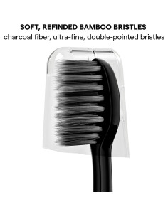 Cabezas de cepillo de dientes Acteh de bambú con carbón - 4 unidades 2
