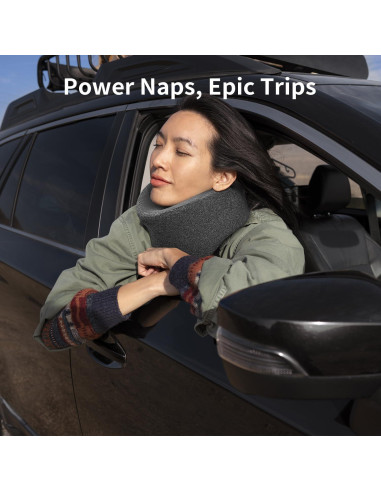 Almohada de Viaje Ergonómica HANQIMER con Soporte para Barbilla