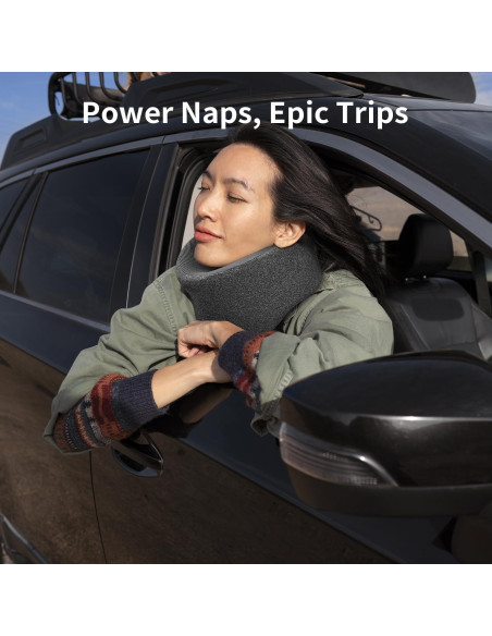 Almohada de Viaje Ergonómica HANQIMER con Soporte para Barbilla Almohada de Viaje Ergonómica HANQIMER con Soporte para Barbilla