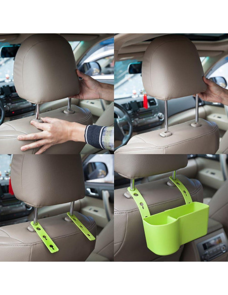 Organizador de Asiento de Coche Faguan A001 Negro con Soporte para Bebidas y Bandeja Organizador de Asiento de Coche Faguan A001 Negro con Soporte para Bebidas y Bandeja