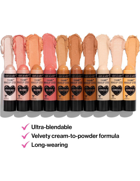 Paquete de Barras de Maquillaje MegaGlo Wet n Wild - 2 Piezas Paquete de Barras de Maquillaje MegaGlo Wet n Wild - 2 Piezas