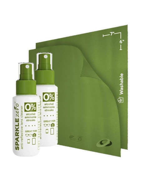 Kit de Limpieza de Lentes Ecológico OPTIPAK 2x30ml + 2 Paños Kit de Limpieza de Lentes Ecológico OPTIPAK 2x30ml + 2 Paños