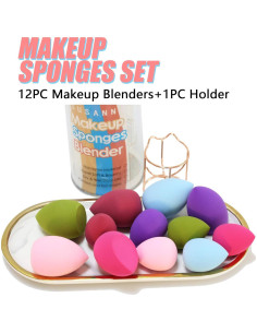 Juego de Esponjas de Maquillaje 12pcs + Soporte S SUSANN 2