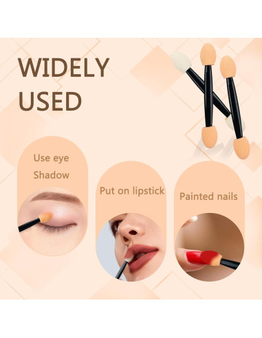 150 Aplicadores Desechables de Sombra de Ojos YOLCAR 6.2cm