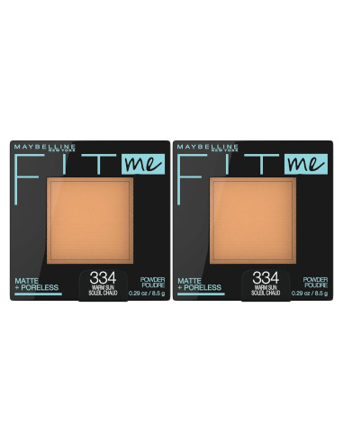 Polvo Maquillaje Maybelline Fit Me Mate 334 Sol Cálido 7.9g