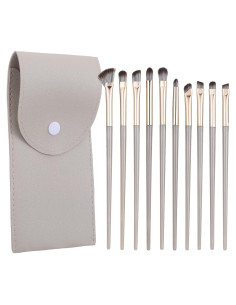 Juego de Brochas de Maquillaje Doradas Sorcristy - 10 Piezas