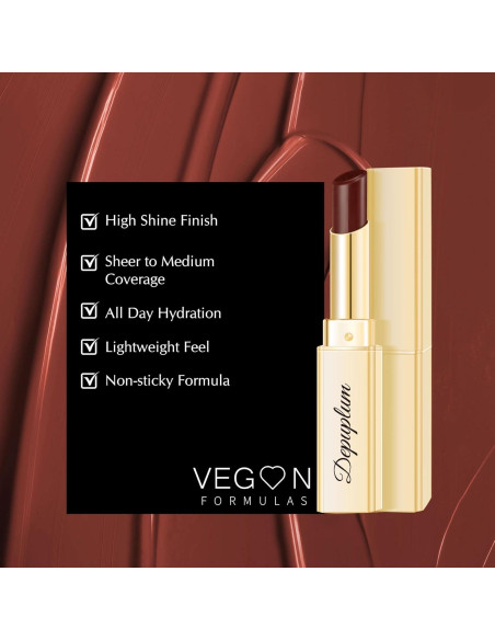 Lápiz Labial Hidratante Depuplum DM65 Mora 40g - Brillo Suave Lápiz Labial Hidratante Depuplum DM65 Mora 40g - Brillo Suave