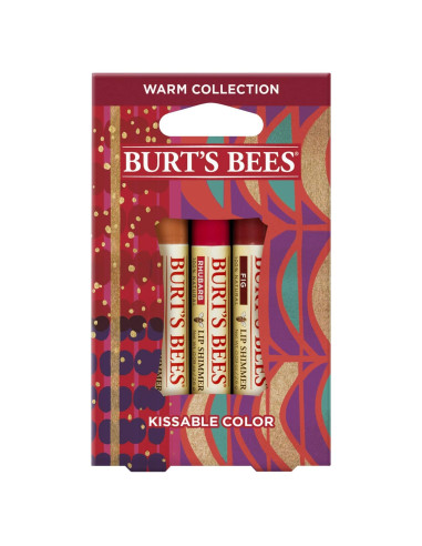 Juego de Regalo Burt's Bees - 3 Brillos Labiales Naturales
