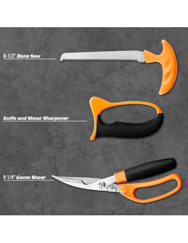Conjunto de Cuchillos de Caza KNINE OUTDOORS 12 Piezas