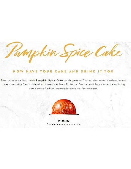 Café en cápsulas Nespresso Vertuo Especias de Calabaza 10 unidades Café en cápsulas Nespresso Vertuo Especias de Calabaza 10 unidades