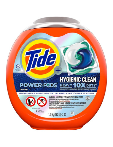 Detergente para Ropa Tide 10X Poder PODS Original 25 Unidades