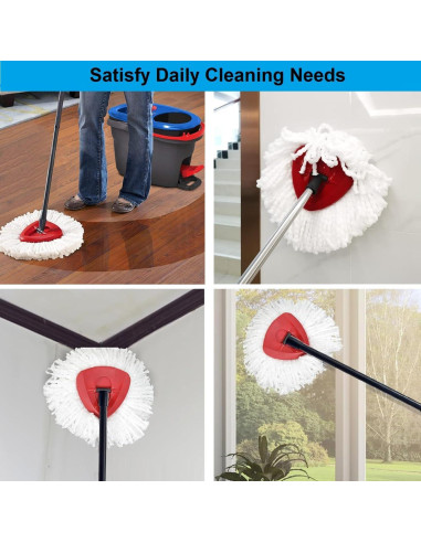 Paquete de 3 cabezales de mopa KAMISAFE para O Cedar RinseClean