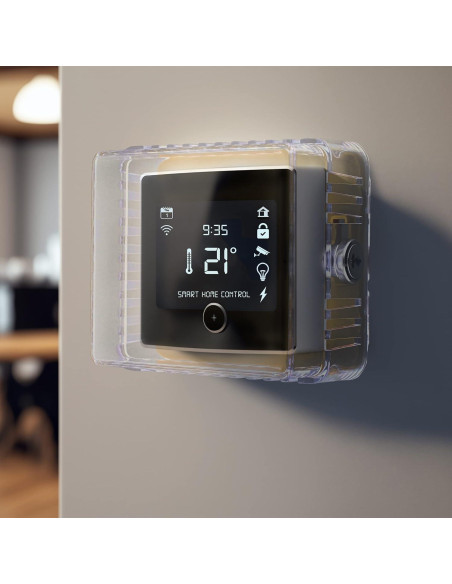 Cubierta de Cerradura para Termostato BISupply - Transparente Cubierta de Cerradura para Termostato BISupply - Transparente