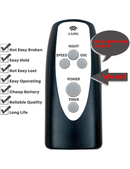 Control Remoto Lasko T42951 para Ventilador de Torre Control Remoto Lasko T42951 para Ventilador de Torre