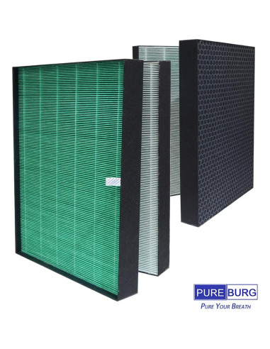 Filtros de Reemplazo PUREBURG H13 HEPA para Coway Airmega ProX