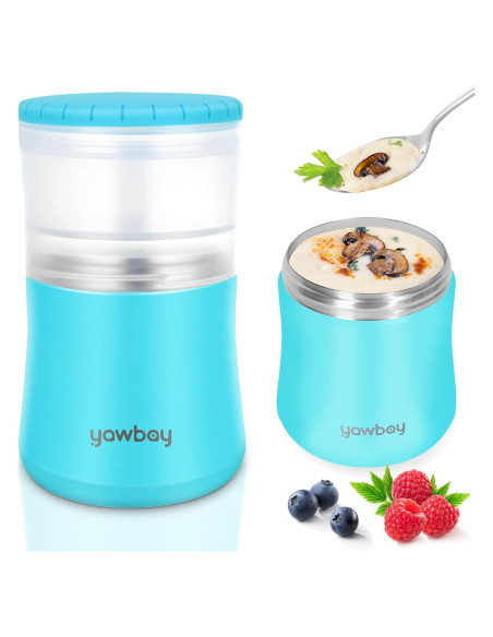 Termo Comida Caliente Yawbay 28oz Acero Inoxidable Azul Termo Comida Caliente Yawbay 28oz Acero Inoxidable Azul