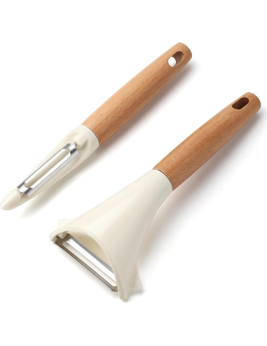 Set de Peladores de Verduras Beereraver - Acero Inoxidable, 2 Piezas
