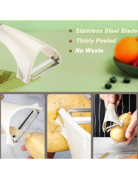 Set de Peladores de Verduras Beereraver - Acero Inoxidable, 2 Piezas Set de Peladores de Verduras Beereraver - Acero Inoxidable, 2 Piezas