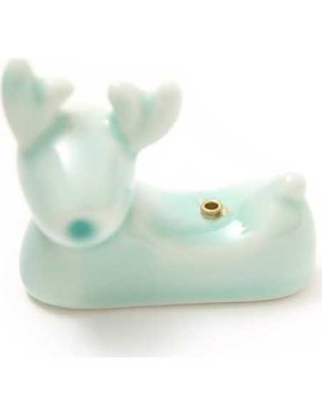 Juego de 3 Soportes de Incienso Cerámica Oavand Gato Cisne Ciervo Juego de 3 Soportes de Incienso Cerámica Oavand Gato Cisne Ciervo