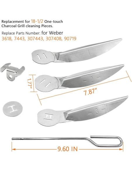 Kit de Limpieza One-Touch Weber 18.5" Plata - YAOAWE Kit de Limpieza One-Touch Weber 18.5" Plata - YAOAWE