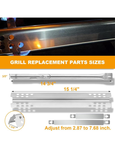 Piezas de Repuesto Parrilla Charbroil Tru-Infrared 2 Quemadores