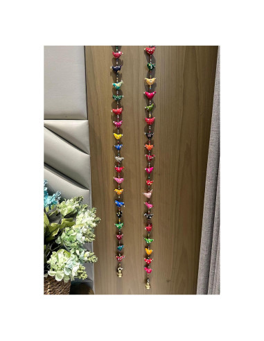 Guirnalda de Borlas Arcoíris Pastel RIANGI - Decoración Boho