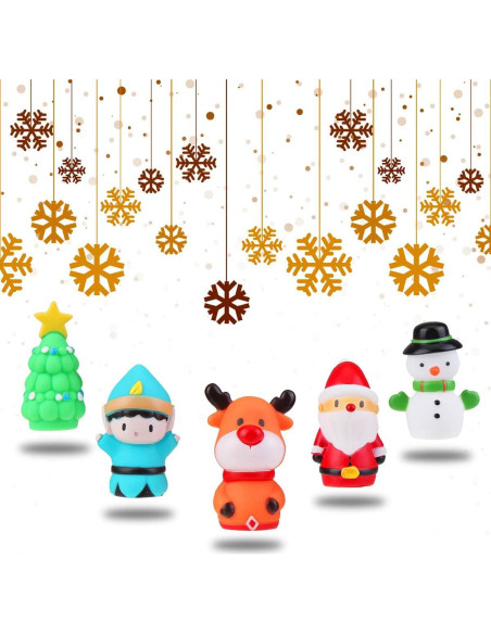 5 Títeres de Dedo de Navidad CCINEE - Alce, Santa, Nieve, Árbol 5 Títeres de Dedo de Navidad CCINEE - Alce, Santa, Nieve, Árbol