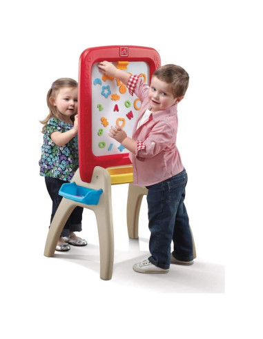Caballete Doble Cara Step2 para Niños con 94 Imanes de Espuma