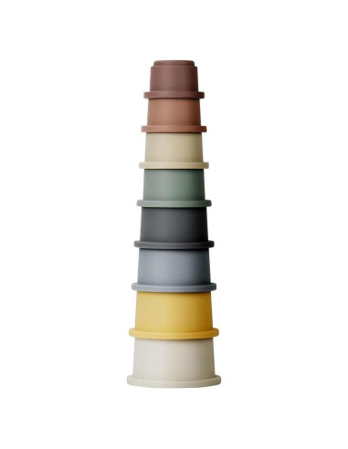 Juguete de Tazas Apilables Mini Tudou 8 Piezas para Bebés