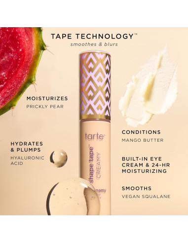 Corrector Cremoso Tarte Shape Tape 12B Beige Claro 32g