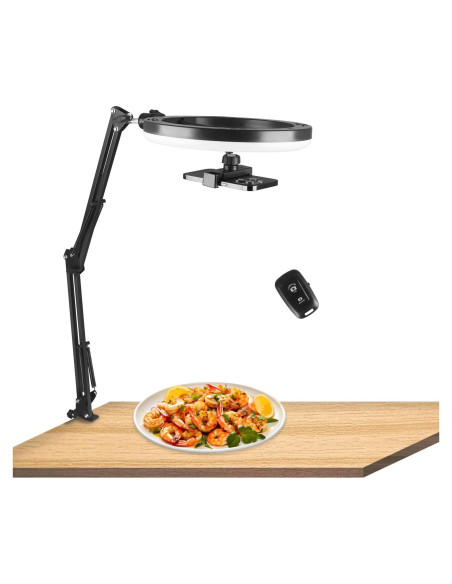 Anillo de Luz LED 25 cm PIOENIMAGE con Soporte para Teléfono Anillo de Luz LED 25 cm PIOENIMAGE con Soporte para Teléfono